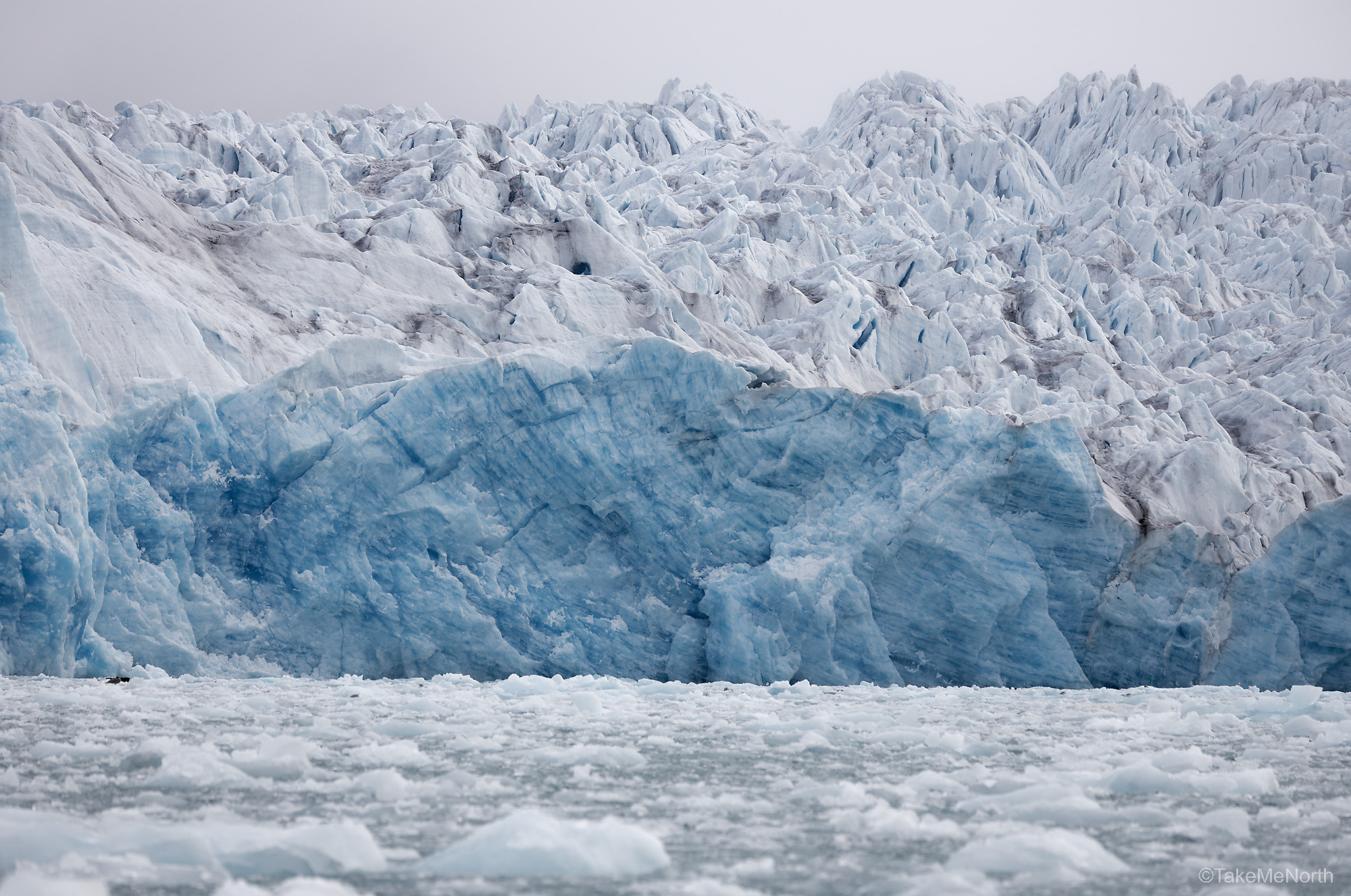 A magnificent view at the nearby Smeerenburgbreen.