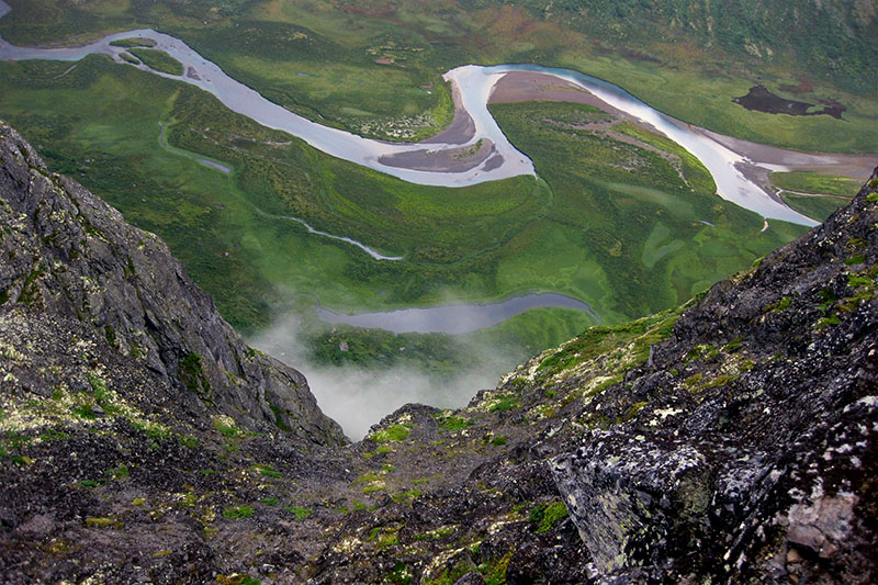 Jotunheimen, Norway Valley view from Knutshøe