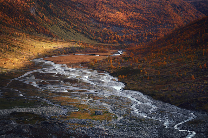 Lyngen, Norway Glacier valley on Lyngen peninsula