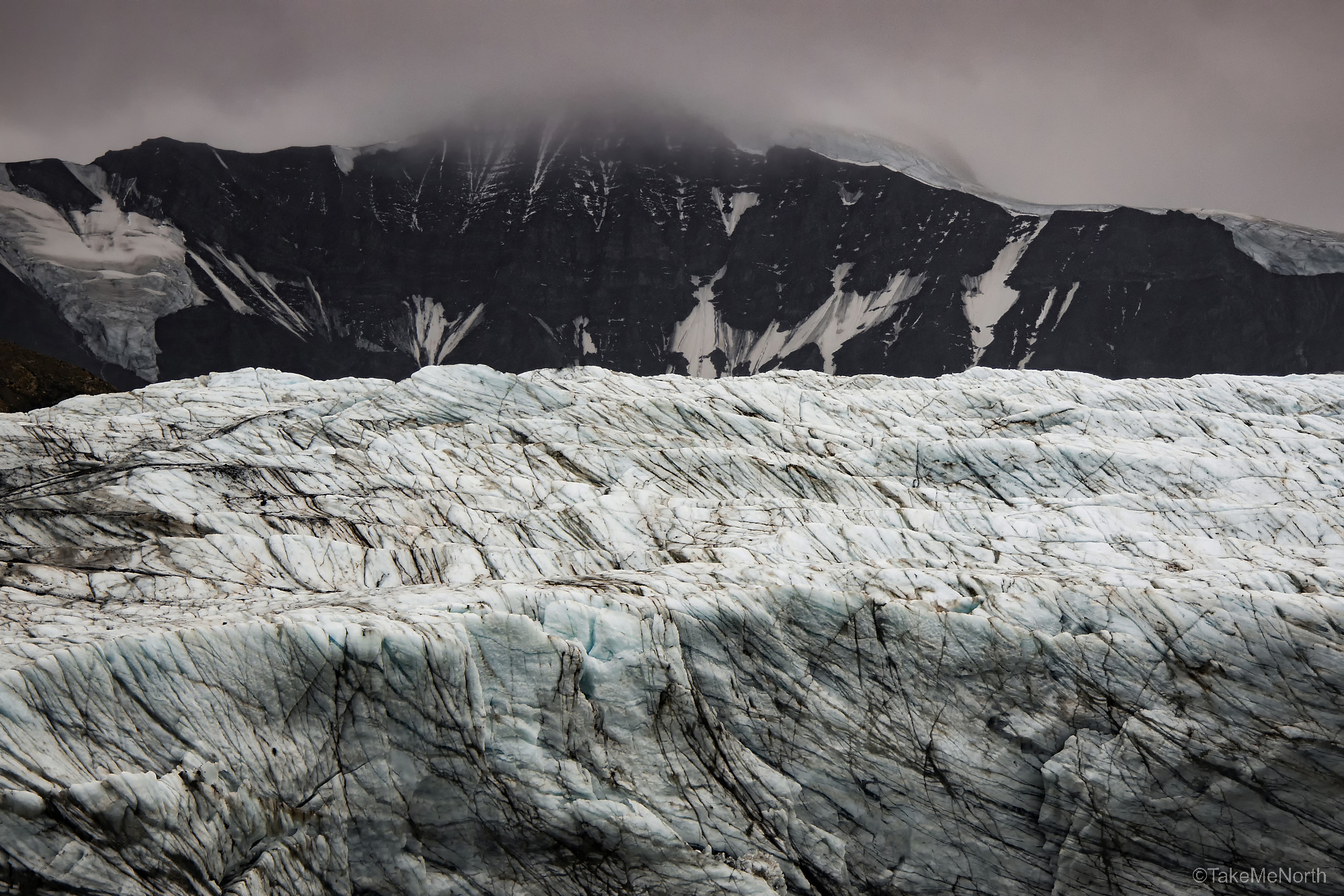 Glacier at Trygghamna, Spitsbergen