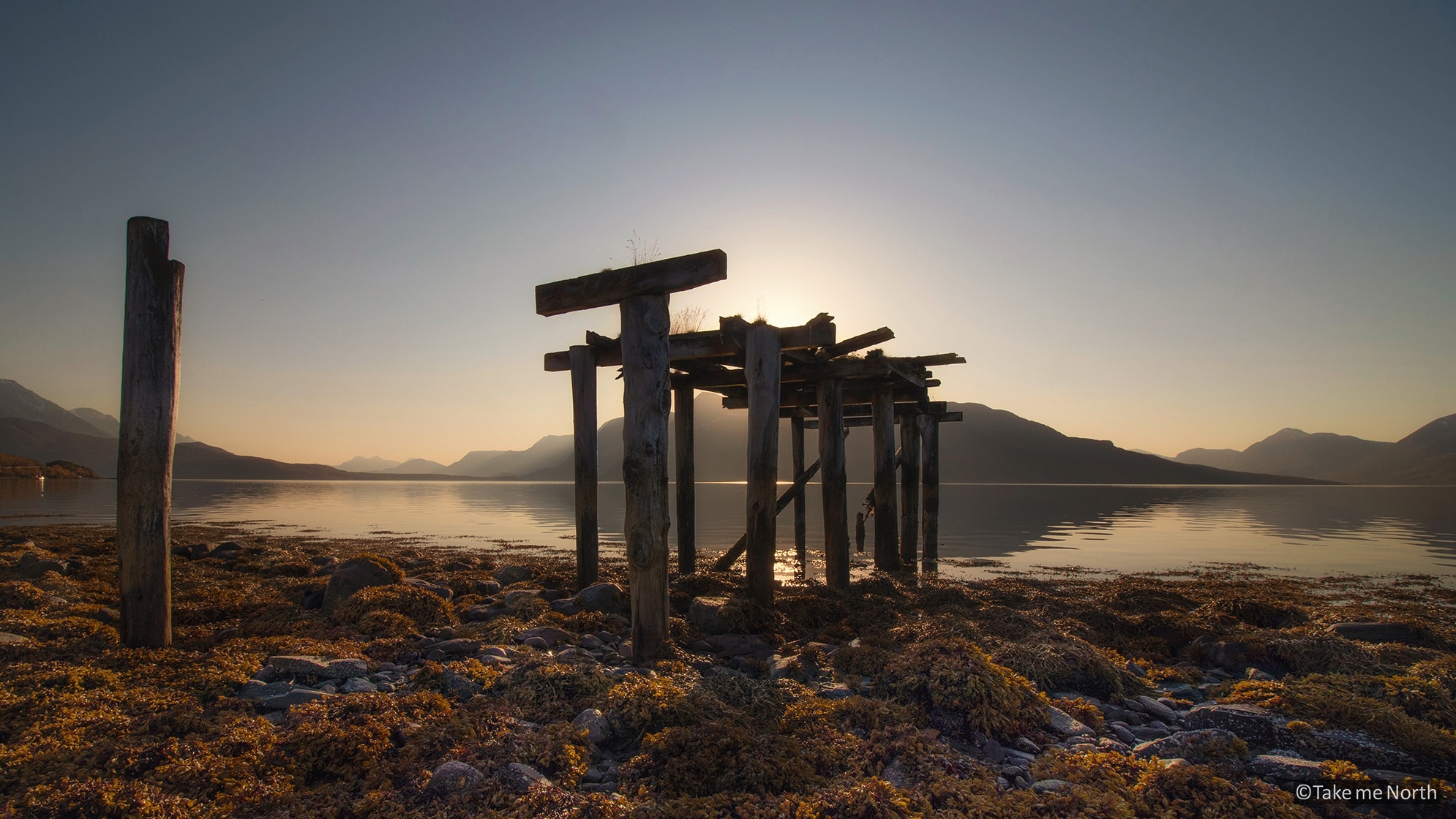 Remains of a pier, Norland Norway